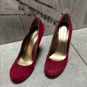 Nine West Women's Red Suede Pumps